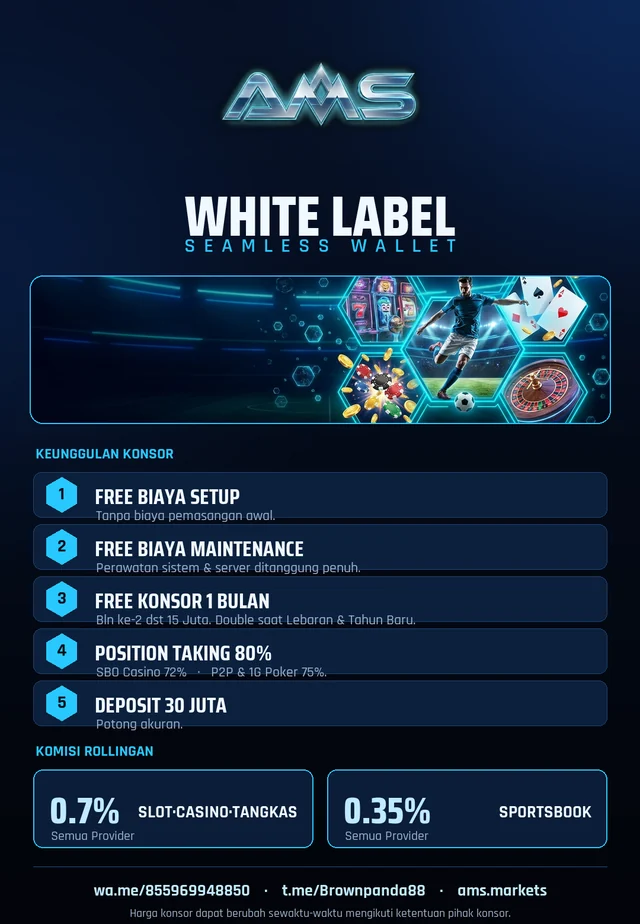 Brosur AMS White Label — penawaran konsor lengkap